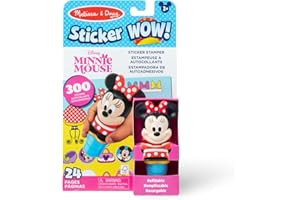 Melissa & Doug Sticker Wow!™ 24-Page Activity Pad and Sticker Stamper, 300 Stickers, Arts and Crafts Fidget Toy Collectible Character – Disney Minnie Mouse - for Kids Ages 3+ - FSC Certified