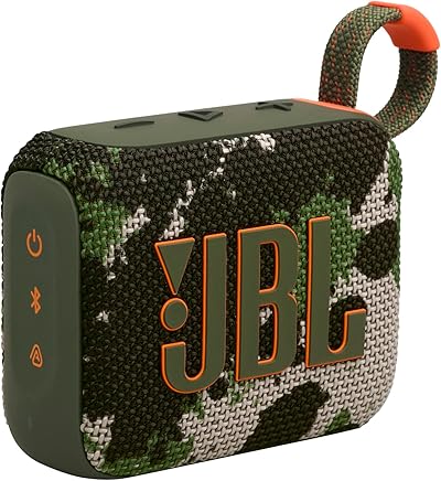 JBL Go 4 in Camouflage – Tragbare Bluetooth-Lautsprecher-Box mit JBL Pro Sound, tiefem Bass und Playtime-Boost-Funktion – Wasserfest und staubfest – 7 h Laufzeit