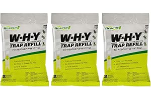 RESCUE! Non-Toxic Wasp, Hornet, Yellowjacket Trap (WHY Trap) Attractant Refill - 2 Week Refill - 3 Pack