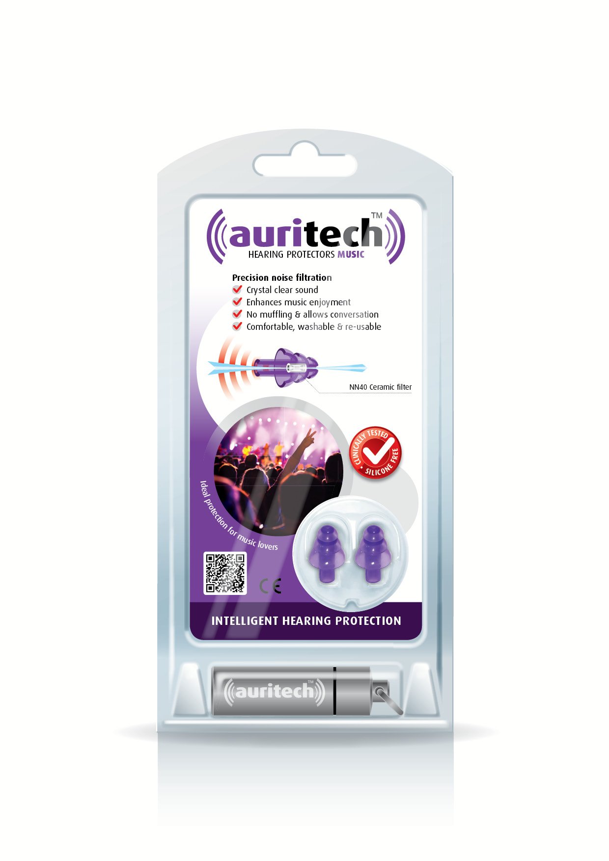 Auritech Music Earplugs- Intelligent Hearing Protection for music lovers