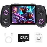 RG43H Pro Retro Handheld Game Console,Dual Game System,Powerful RK3562 Chip | 4.3 Inch IPS Screen Retro Gaming Console,Vibration Motor,HDMI TV Output,4000mAh Battery-64GB Black