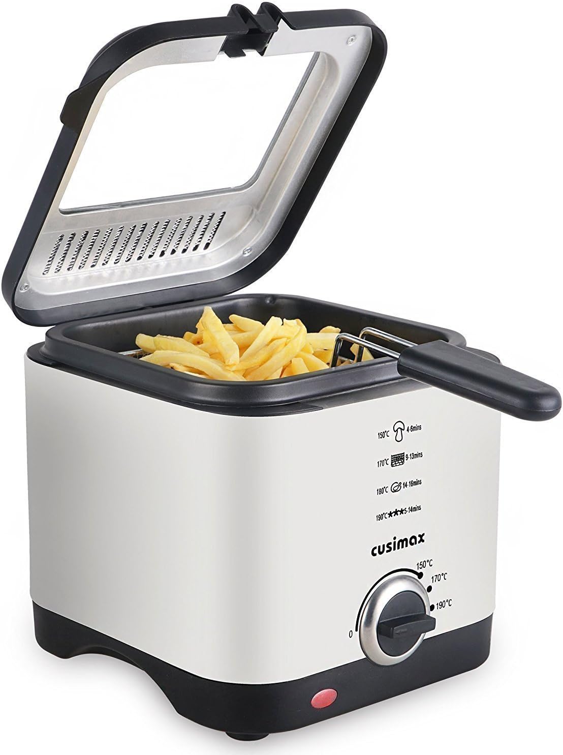 Amazon.de: Cusimax Mini Fritteuse, 900W Kompakt-Fritteuse mit ...
