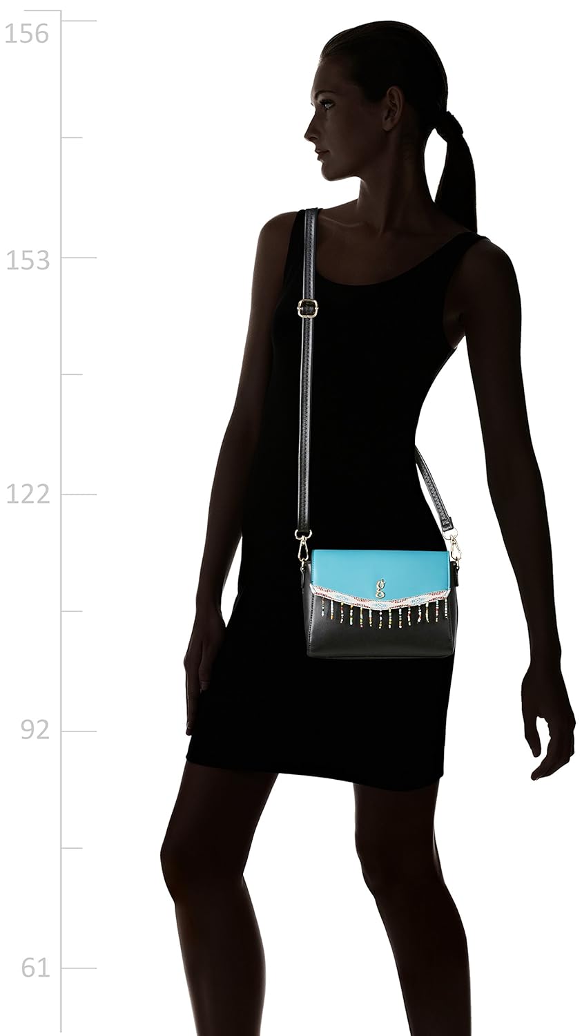 global desi fashion plus women's satchel (black) ()