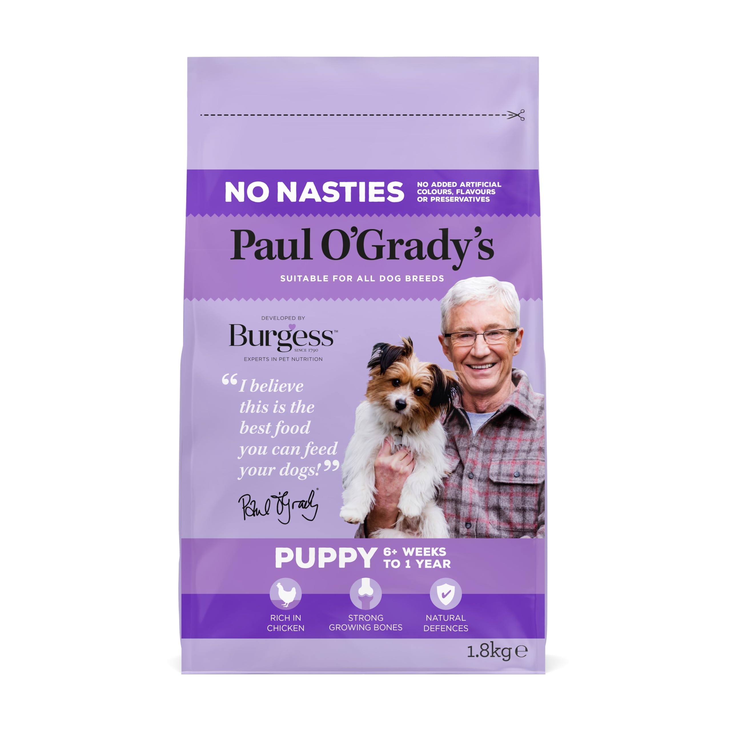 Paul O'Grady No Nasties Puppy 1.8kg