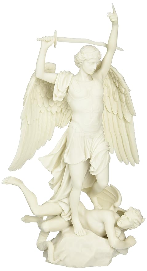 Design Toscano 14.5 in. LArchange Saint Michel Angel Statue