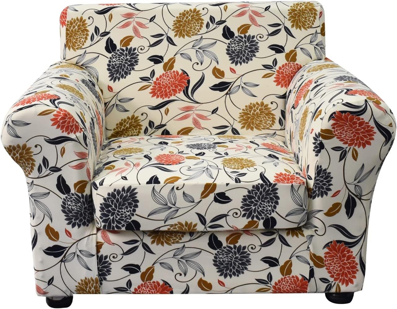 Slipcovers - KRFOONN 2 Piece Chair Covers Printed Sofa Covers Couch Covers Washable Armchair Sofa Couch Slipcover Furniture Protector with Elastic Bottom for Living Room (Armchair, 01), Small