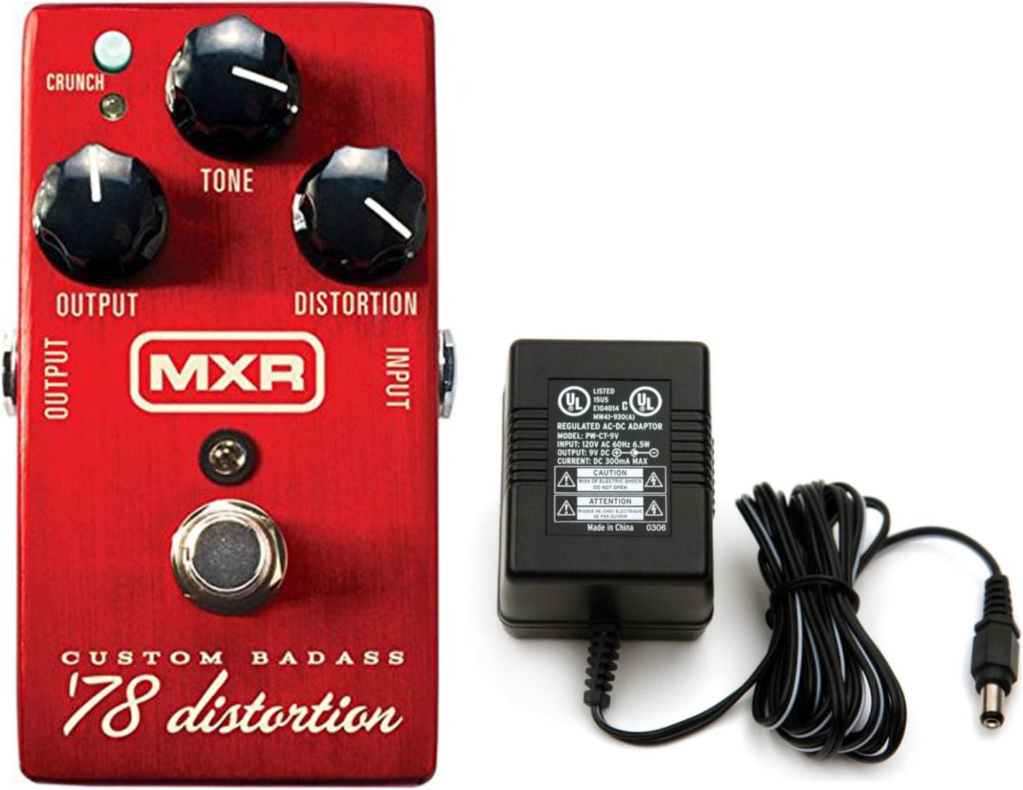 Amazon Com Mxr M78 Custom Badass 78 Distortion Pedal W 1 Set Of Dunlop 10 46 Strings An Musical Instruments