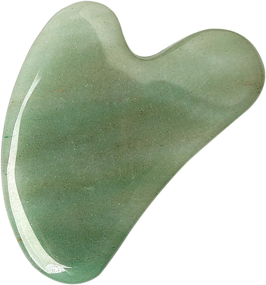 nuoshen Gua Sha Scraping Massage Tool, Jade Stone Guasha Board for Skin