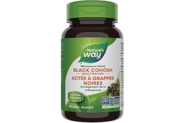 Nature's Way Black Cohosh Root – Hormone Balance for Women – 540mg Herbal Supplement for Menopausal Symptoms – Helps Relieve