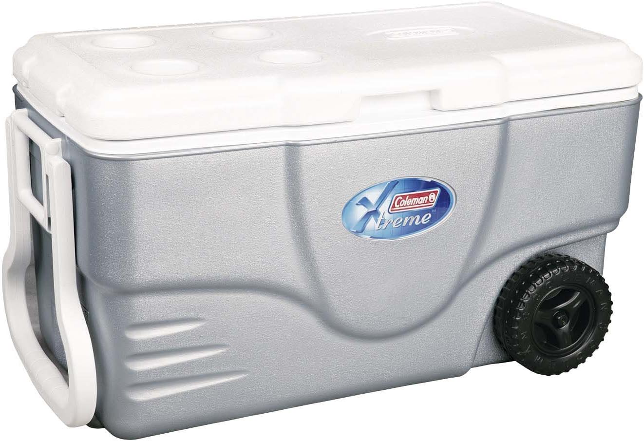 coleman wheeled cooler 57l