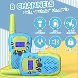 Kearui Kids Walkie Talkies 3-12Y Boys 8 Ch VOX Flashlight 3 Mile Range Outdoor view 3