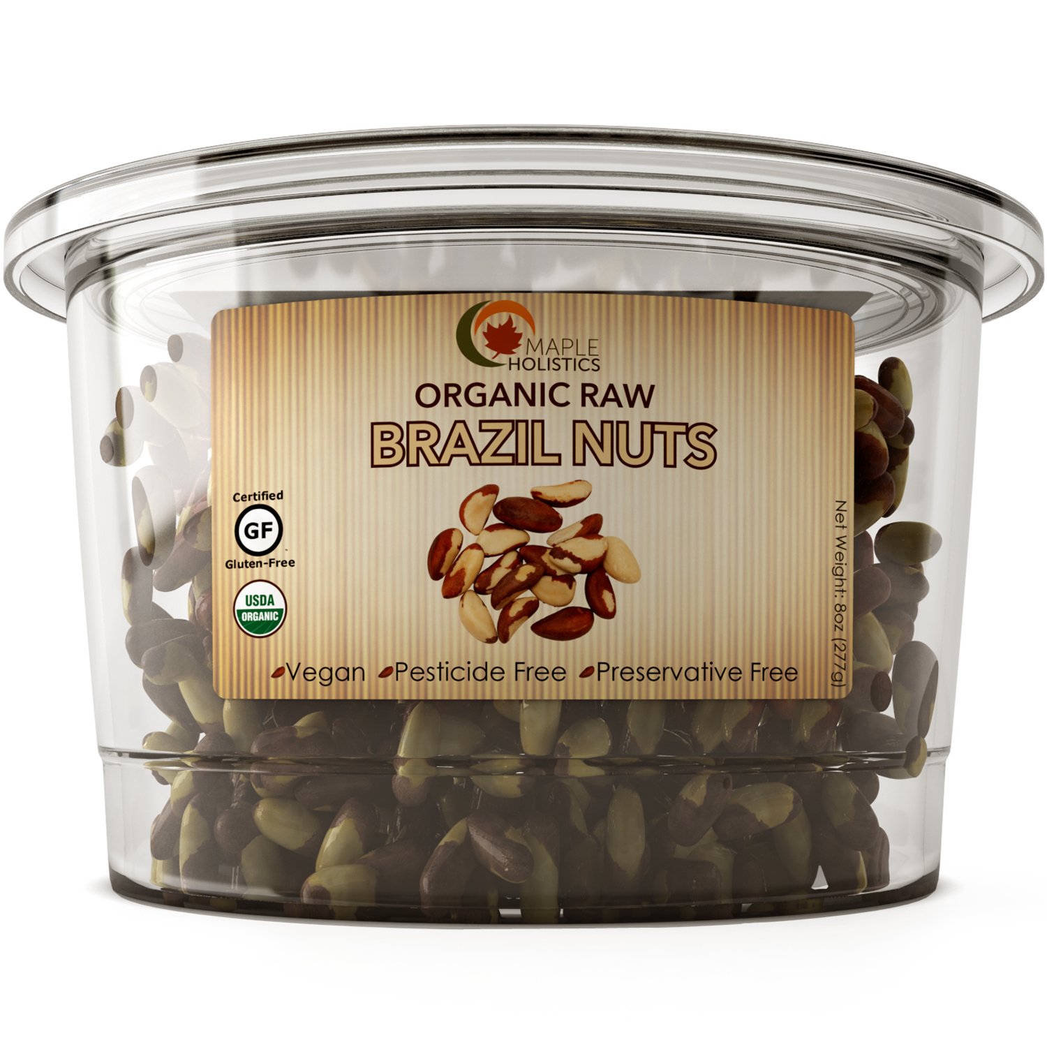 USDA Organic Brazil Nuts 100 Natural Raw Whole Brazilian Nuts Certified GlutenFree and Kosher