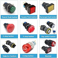 Emergency Stop Push Button Switch 16mm 5/8inch Red