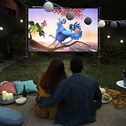 Projector Screen with Stand, Wootfairy 150 inch