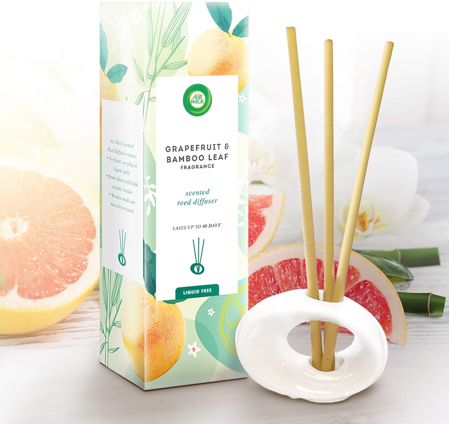 Air Wick Air Freshener Reed Diffuser Grapefruit & Bamboo