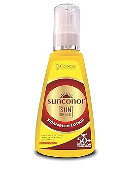Conor Cosmo India Pvt. Ltd. Sunscreen Lotion -SPF 50 Plus UVA and UVB Protection India Sun Shield (120 ml)