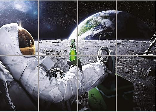 Doppelganger33 Ltd Carlsberg Beer Space Planet E H Moon Astronaut