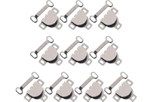 PACKOVE 10 Sets Metal Pants Hook and Eye Fasteners Sewing Kit for Trousers Skirts Rust-resistant Black #7