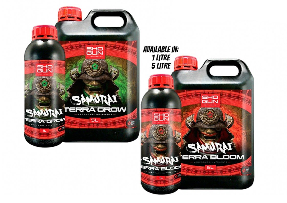 ShogunSamurai Terra Grow Bloom Soil Rooting Mineral Nutrient Hydroponics (Grow 5L)