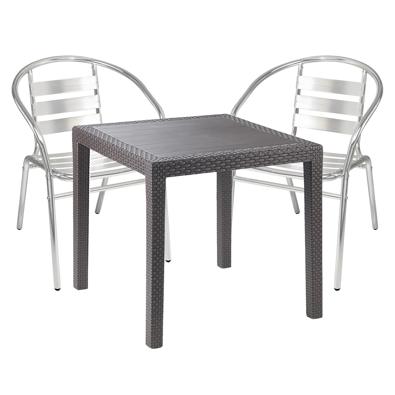 Mesa y sillas plastico terraza Todo Sillas