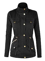 Made By Johnny MBJ WJC643 Womens Pop of Color Parka