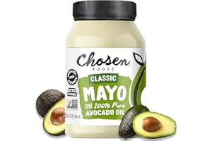 Chosen Foods 100% Avocado Oil-Based Classic Mayonnaise, Gluten & Dairy Free, Low-Carb, Keto & Paleo Diet Friendly, Mayo for S