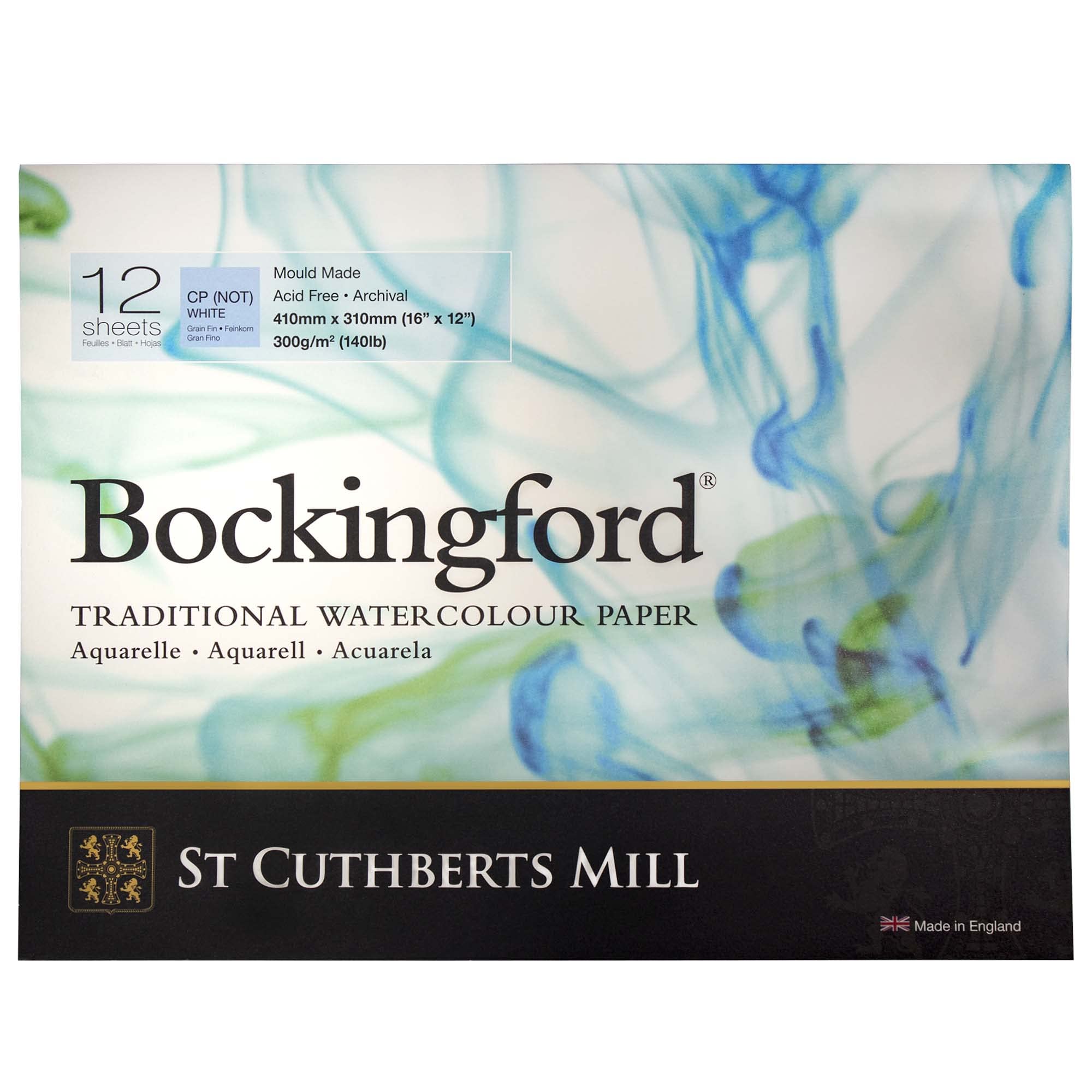 Bockingford 300gsm glued Block 40.64cm x 30.48cm