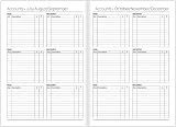 1ABOVE 2026 A5 Week-to-View Diary Casebound Hardback Blue 60gsm Paper view 3