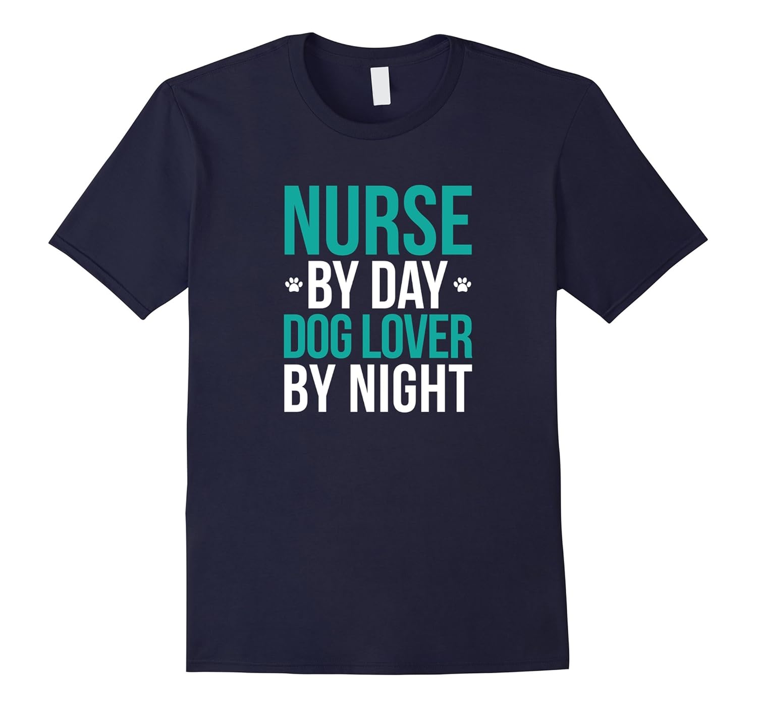 Nurse By Day Dog Lover By Night animal lover medical tshirt-ANZ