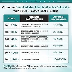 HelloAuto C16-08055 C1608055 20 inch Gas Struts,120