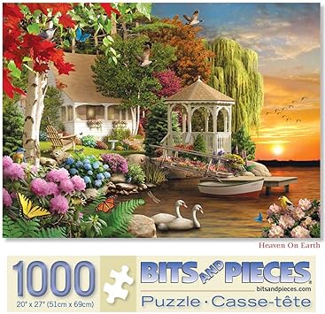 Bits and Pieces 1.000 Piezas de Rompecabezas Puzzles Adultos Cielo en la Tierra 1000 Pc Vaivén por Artista Alan Giana: Amazon.es: Juguetes y juegos