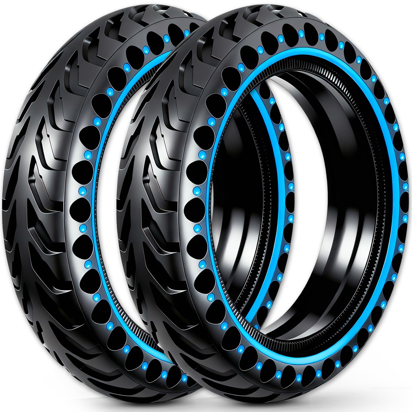 BABEJIA 2-Pack 50/75-6.1 Scooter Tyre Tubeless, Upgrade Your Ride with 8.5x2 Airless Tyres, Puncture-proof, 8 1/2 x2 Replacement Tire Compatible with Xiaomi 3/3 Lite/M365/Pro 2, Hiboy S2, etc