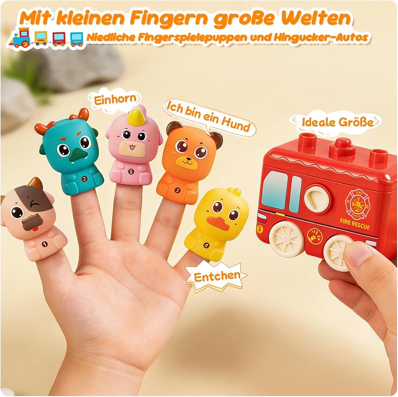 Montessori Spielzeug Baby ab 2 Jahre Bauernhof Spielzeugzug