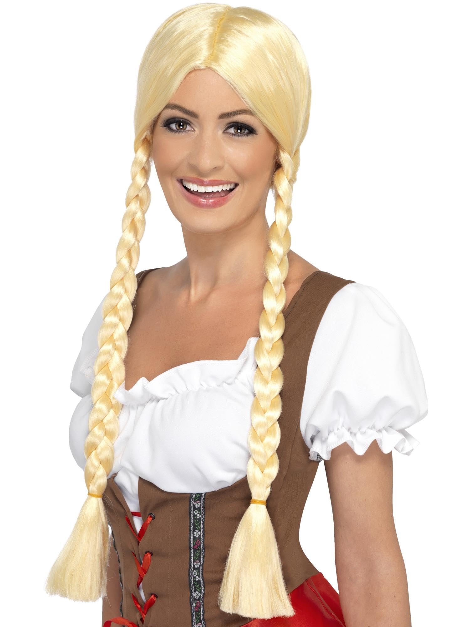 Photo 1 of Smiffys womens Bavarian Beauty Wig, Blonde, One Size (21817)