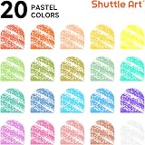 Shuttle Art Tempera Paint Sticks 20 Colors Twistable Washable Kids view 3