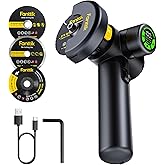 Fanttik M10 ACE Cordless Angle Grinder Brushless, Compact Cut Off Tool with LED Display, 3 Variable Modes, Double Security, Type-C Fast Charging, 10000RPM Mini Cutter with 4 Blades