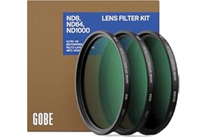 Gobe 55mm ND8, ND64, ND1000 Lens Filter Kit