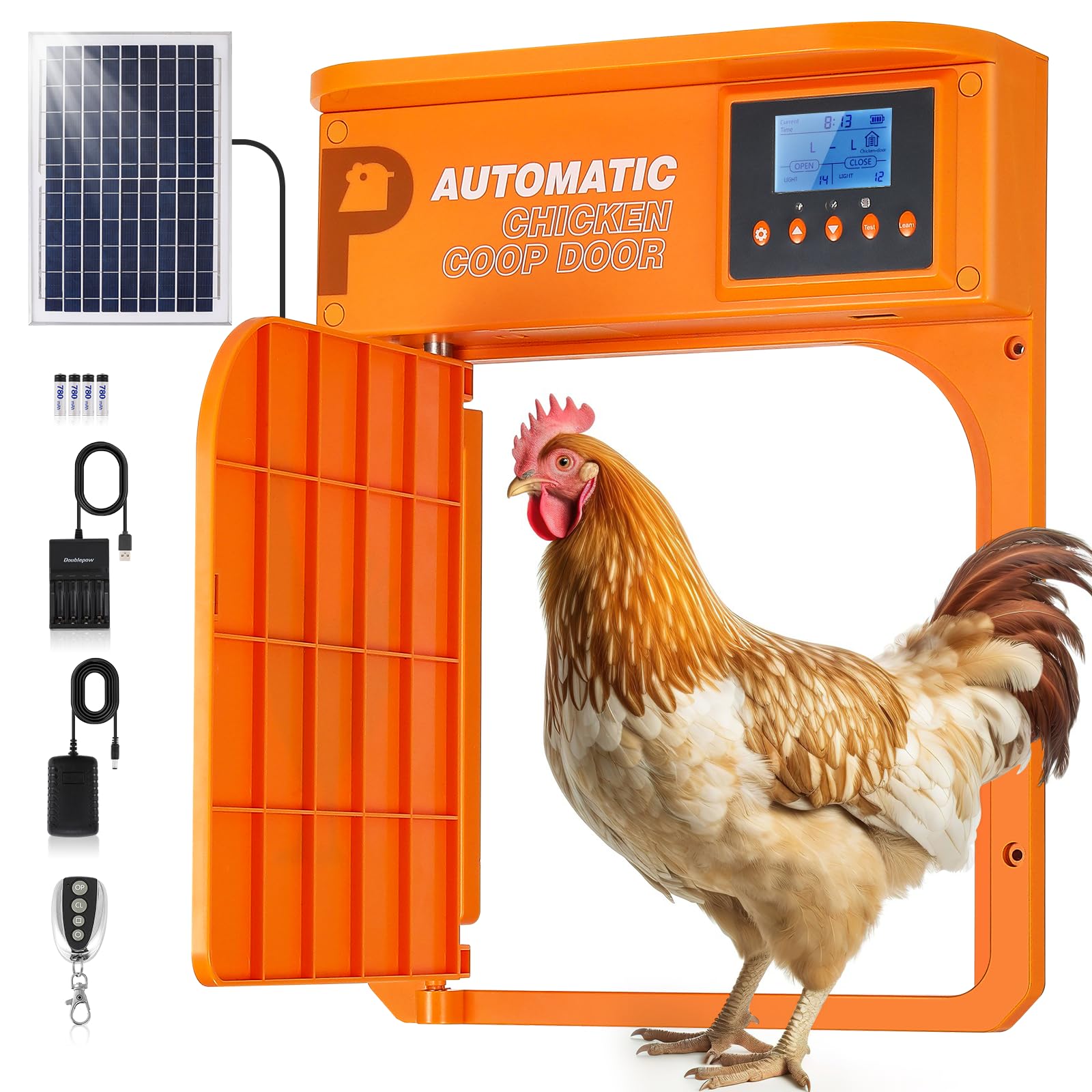Remote Control Cooked Chicken Mua Upgrade Door Opening, Automatic Chicken Coop Door, Solar Powered ...