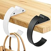 Restynic 2PCS Purse Hook for Table, C Shape Purse Hanger for Desk, Non-Slip Handbag Holder, Alloy Materials, Hanger Various Heavy Items Desk Hook