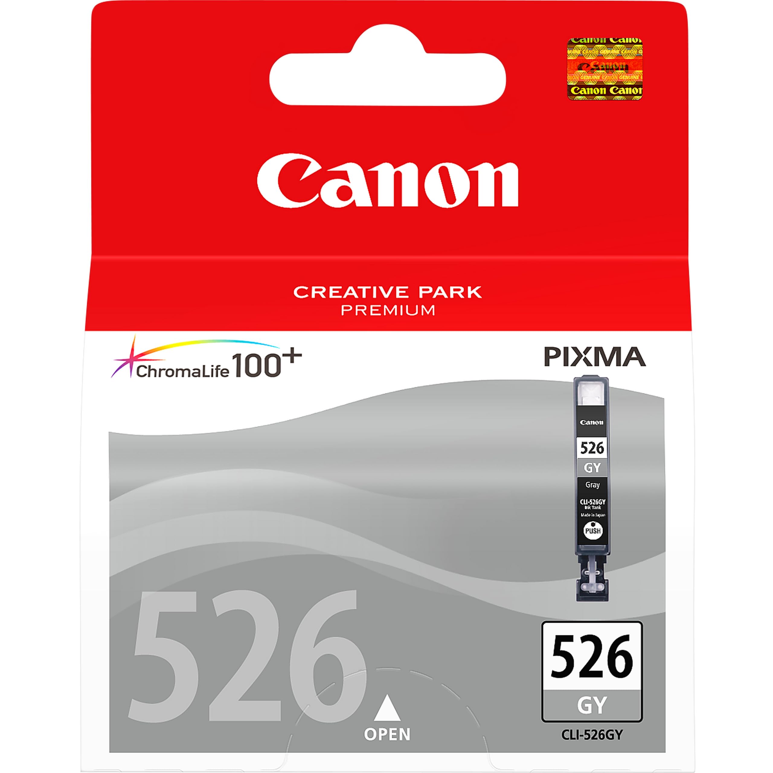 Canon CLI-526GY Grey Ink Cartridge - Genuine Printer Ink Cartridge - Compatible with PIXMA MG Printers