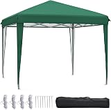YITAHOME 3x3m Pop Up Gazebo Heavy Duty Copper Steel Roller Bag Stakes Ropes