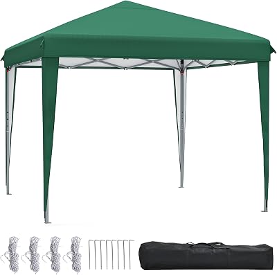 YITAHOME 3x3m Pop Up Gazebo Heavy Duty Copper Steel Roller Bag Stakes Ropes