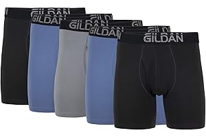 Gildan Men's Underwear Cotton Stretch Boxer Briefs, Multipack