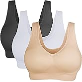 DPZEACA Sports Bras for Women,Padded Seamless Medium Impact Support for Yoga Gym Workout Fitness