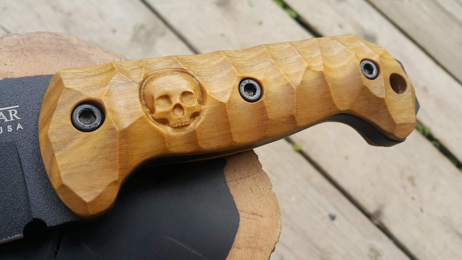 KaBar Becker BK2 knife personalized Handle(Verawood) Amazon.ca Handmade