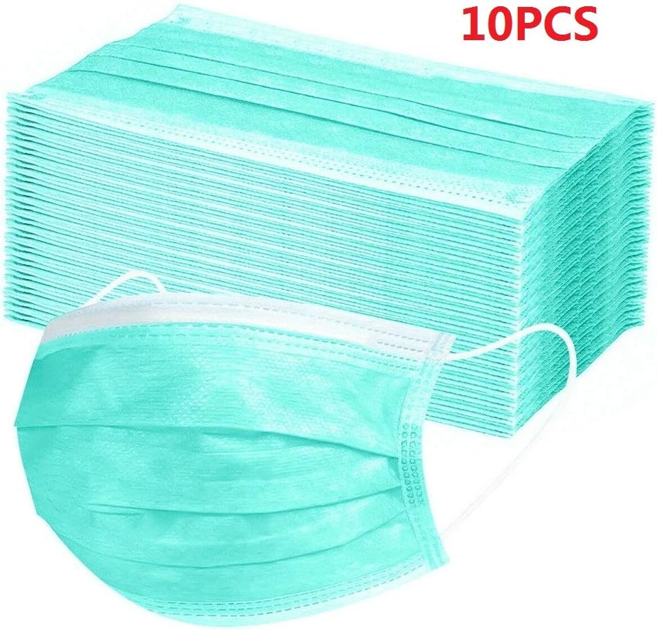 GXOK Kids Disposable 𝐌𝐀𝐒𝐊,Disposable 3-Layer 𝐌𝐀𝐒𝐊 with Elastic Earloop, Breathable Disposable Earloop Mouth Face 𝐌𝐀𝐒𝐊,Comfortable 𝐌𝐀𝐒𝐊 (A:10PC)