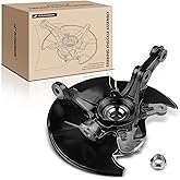 A-Premium Front Left Steering Knuckle & Wheel Bearing Hub Assembly Compatible with Honda Civic 2006-2011, Without Si MUGEN Si Model, Driver Side