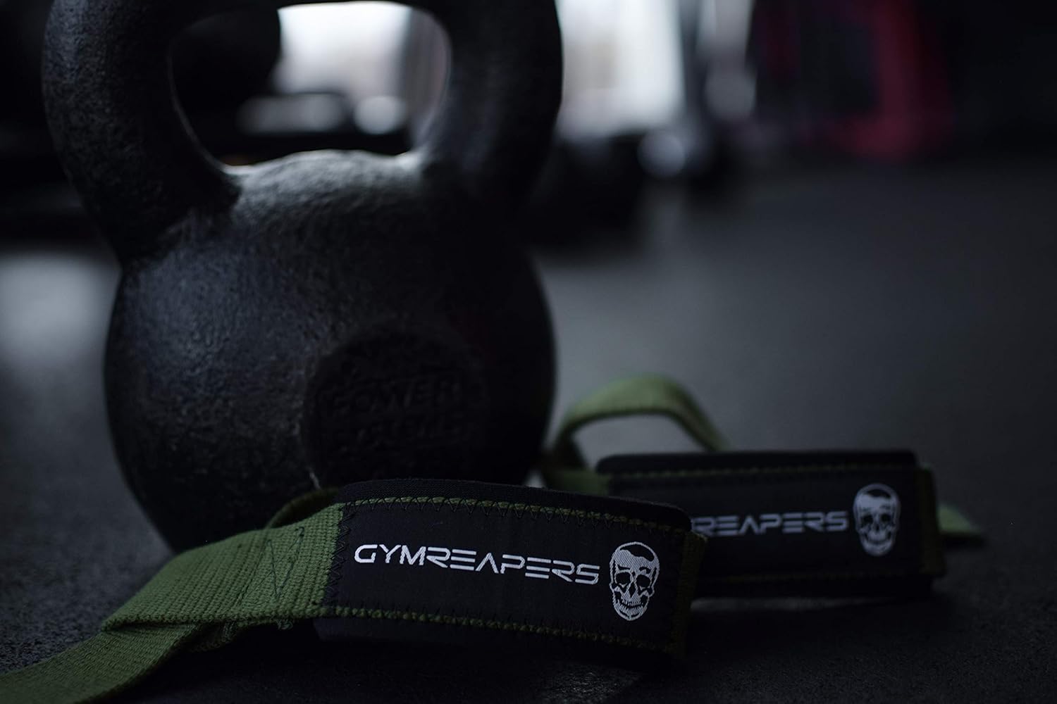 Lifting Wrist Straps for Weightlifting, Bodybuilding, Powerlifting, Strength Training, Deadlifts - Padded Neoprene with 18" Cotton (Military Green): Sports & Outdoors