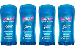 Secret Outlast Clear Gel Antiperspirant Deodorant for Women, Completely Clean, 2.6 oz (Pack of 4)