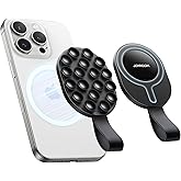 JOYROOM Magnetic Suction Cup Phone Mount, Silicone Octo Cup Buddy Phone Case Grip Stand, Magsafe Suction Mount Phone Holder for Shower/Mirror, TikTok Creator,Hands-Free Selfies/Call/Meeting